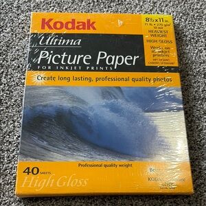 Kodak Ultima High Gloss Picture Paper - Yellow and Blue